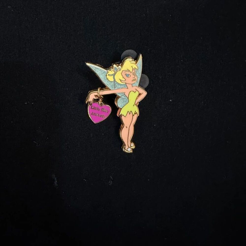 Disney Tinker Bell Little Miss Attitude Dangle Pin 2003 Peter Pan